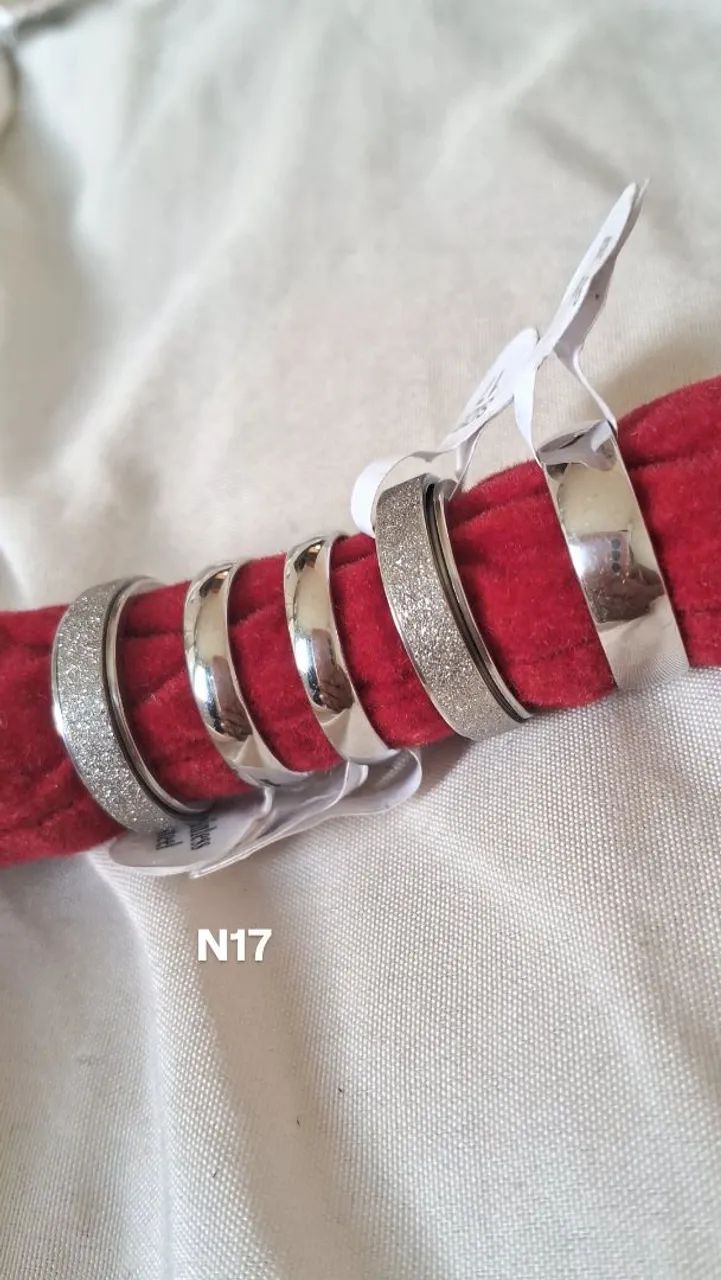 20 aneis de aço inox tipo aliança  - Foto 2