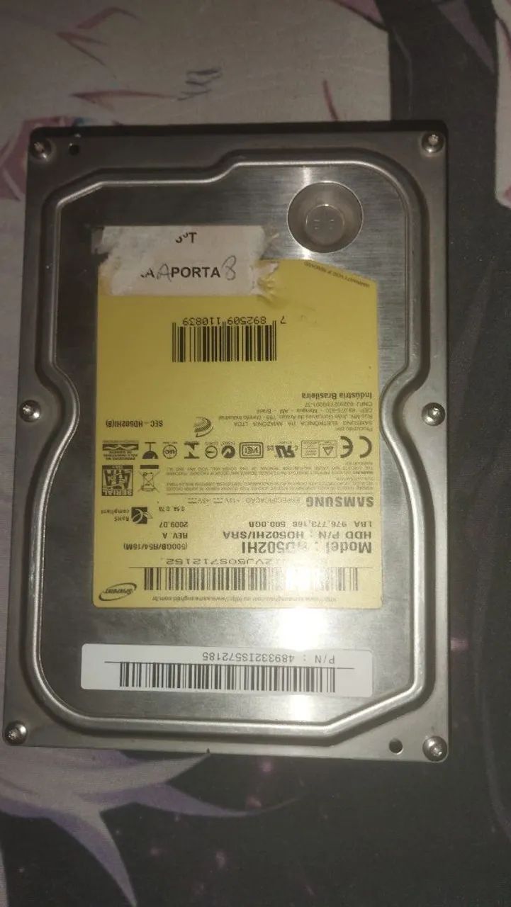 HD DE PC DE 500 GIGABYTES FUNCIONANDO PERFEITAMENTE 