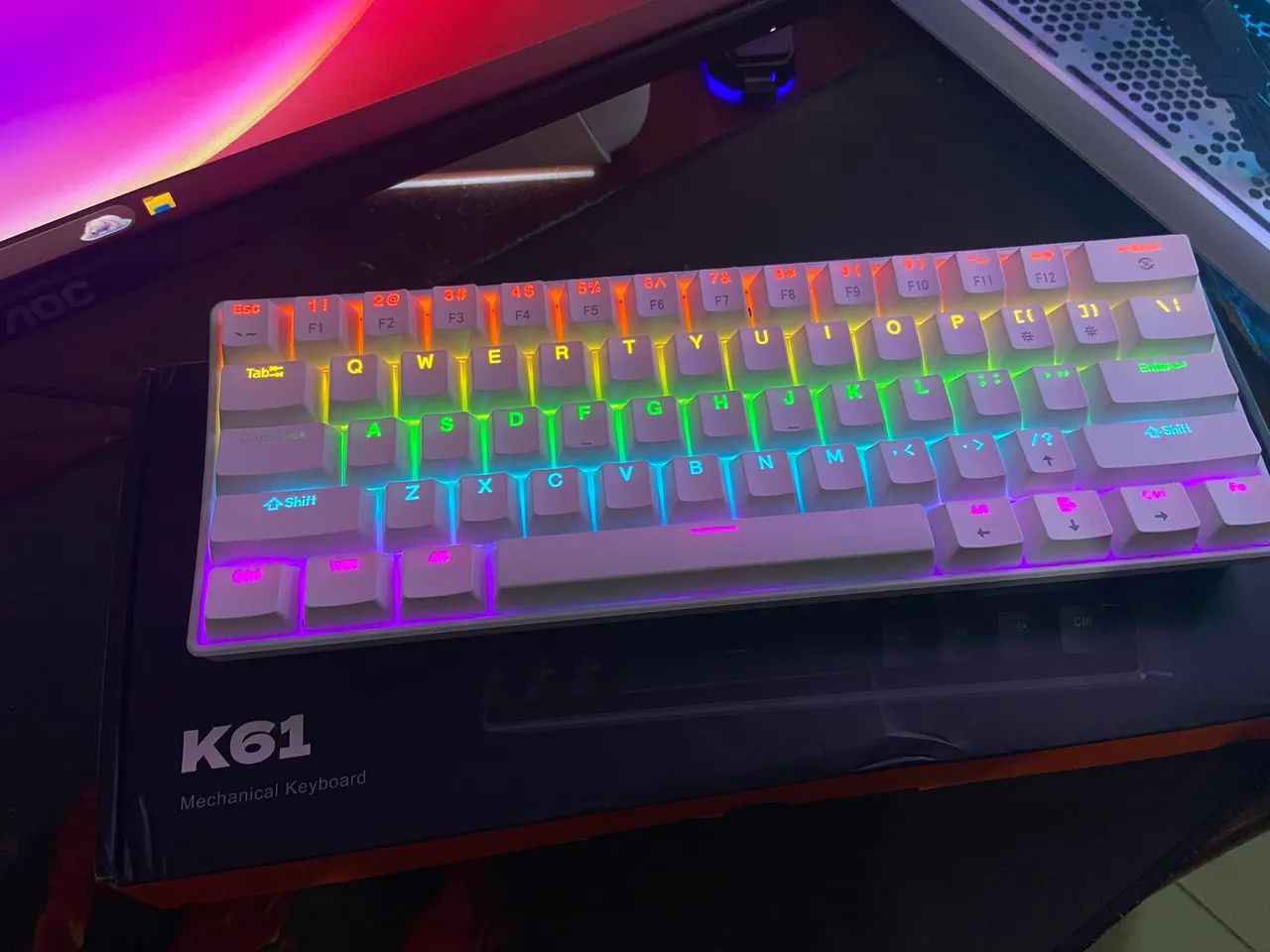 Teclado Gamer Mecânico - Apayado K61  - Foto 6