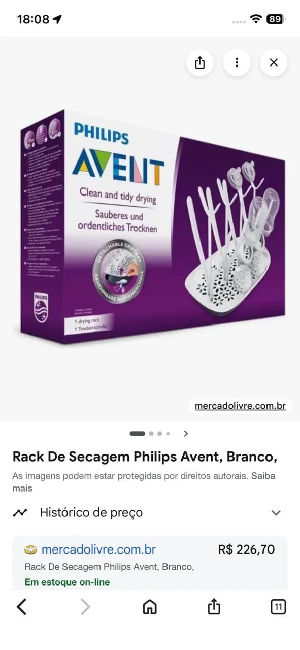 Escorredor de mamadeira Philips  - Foto 2