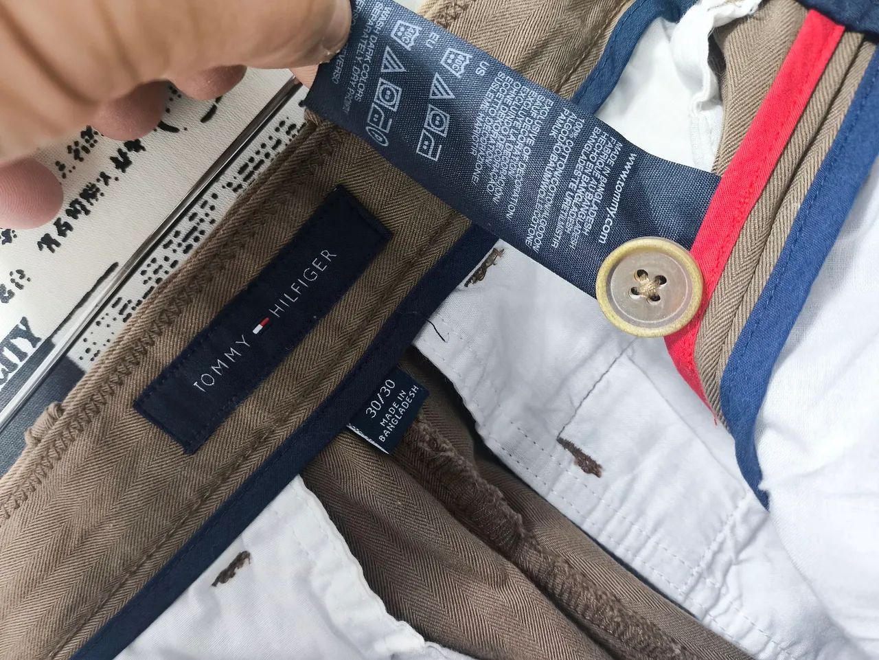 Calça Tommy Hilfiger Sarja Tam 40 Cód 4596 Usado/Original  - Foto 4