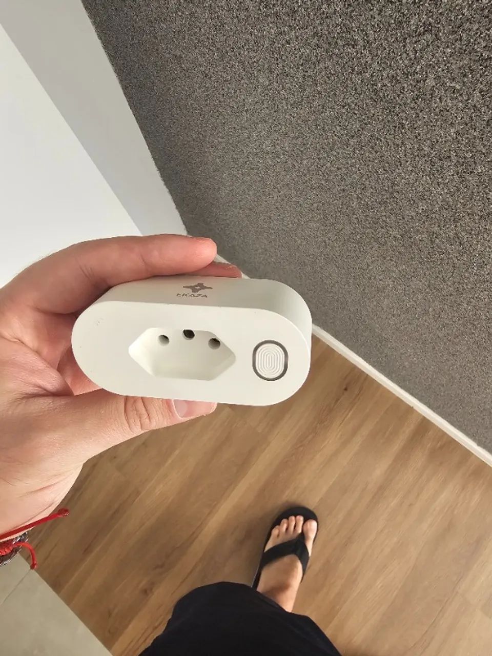 Tomada Inteligente WiFi Ekaza Alexa Google Assistente Branco