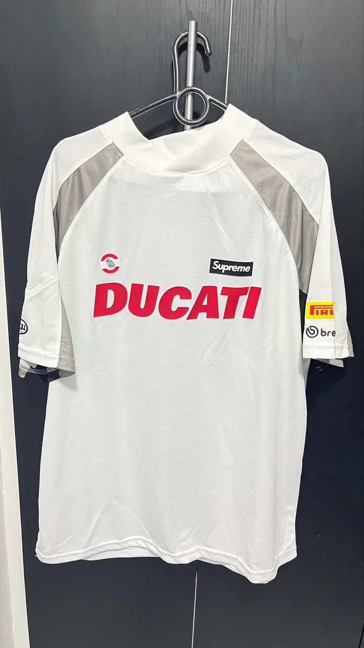 Ducati x Supreme Camiseta Soccer Jersey White - Roupas Esportivas