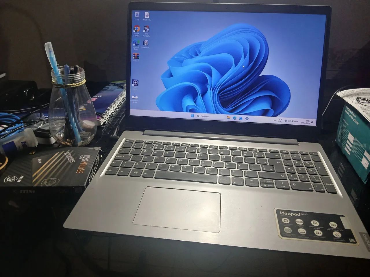 Notebook Lenovo com Ssd e Bateria