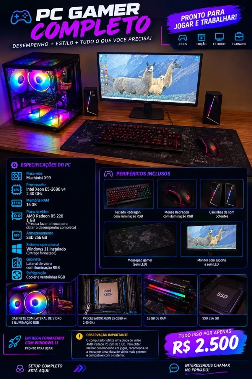Cpu gamer completa