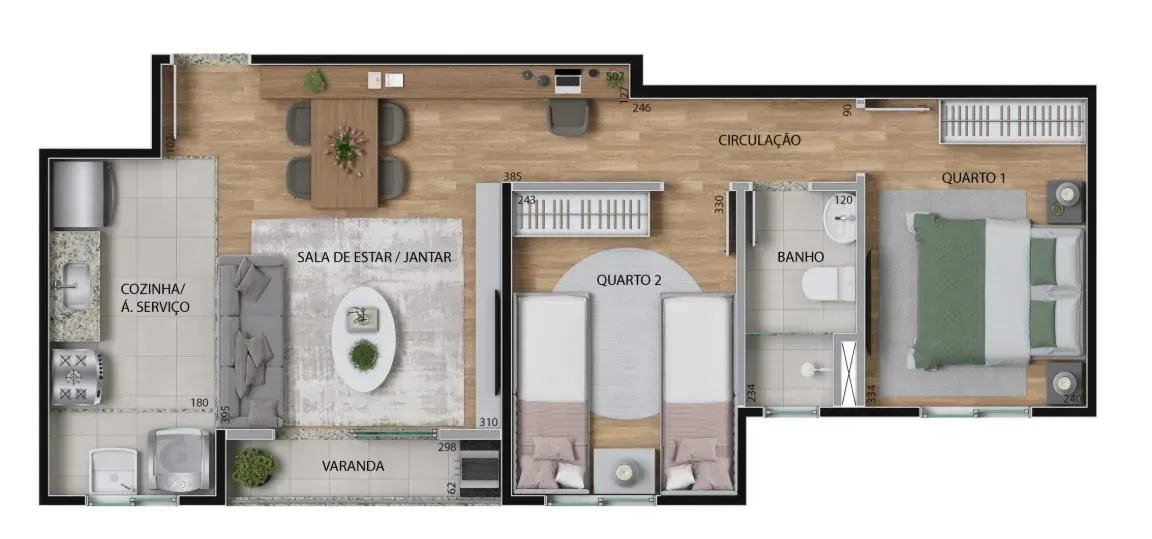 PLANTA 49m²