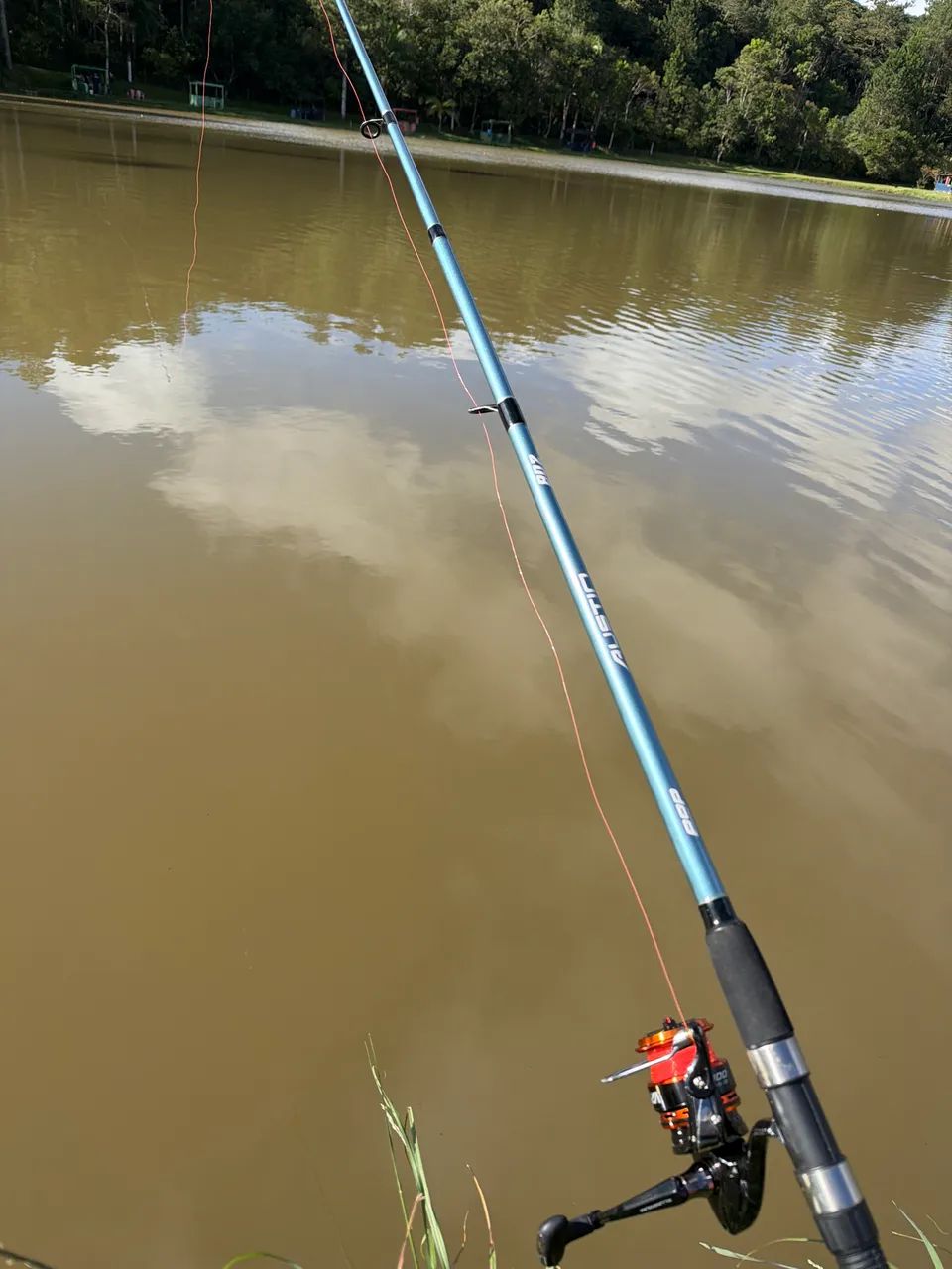 Vara de pesca austin 2,4m + molinete venza 4000 - Foto 2