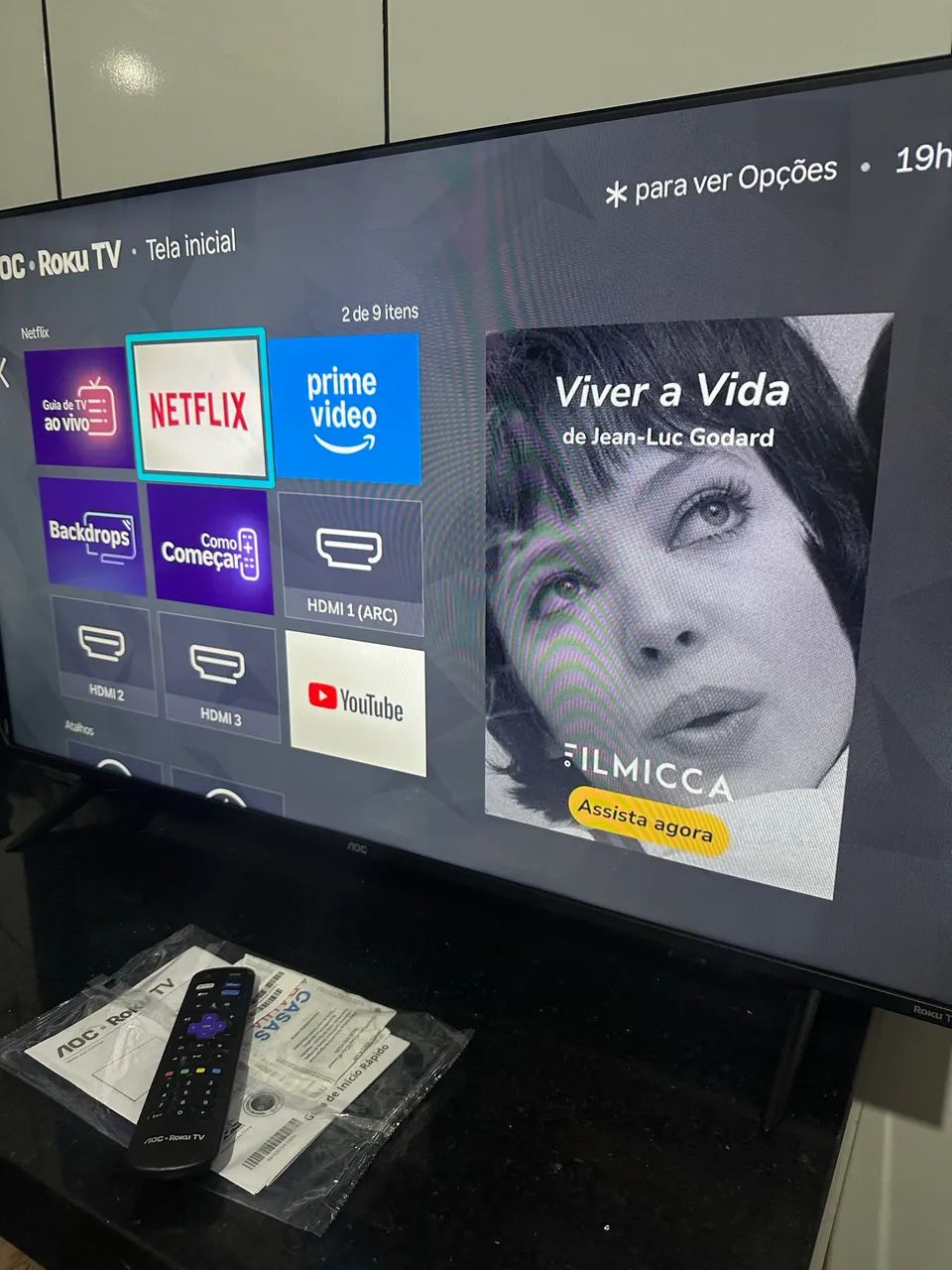 Smartv 43 3 meses NF nova 1100$ - Foto 3