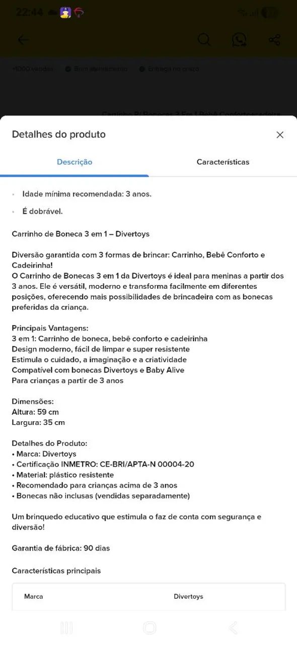 Carrinho de boneca - Foto 4