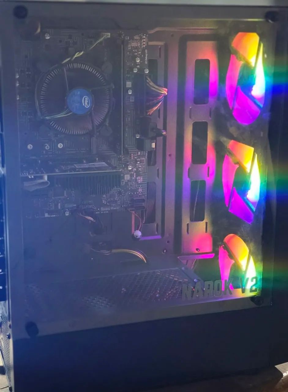 CPU com monitor de 20 polegadas comum, processador i5-10400F, ssd 480 gb sata, 8 gb de ram - Foto 4
