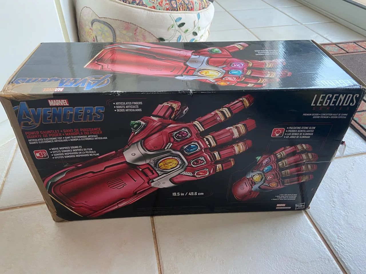 LEIA A DESCRIÇÃO! Manopla Iron Man Marvel Legends Hasbro - Nano Gauntlet Eletrônica - Foto 2