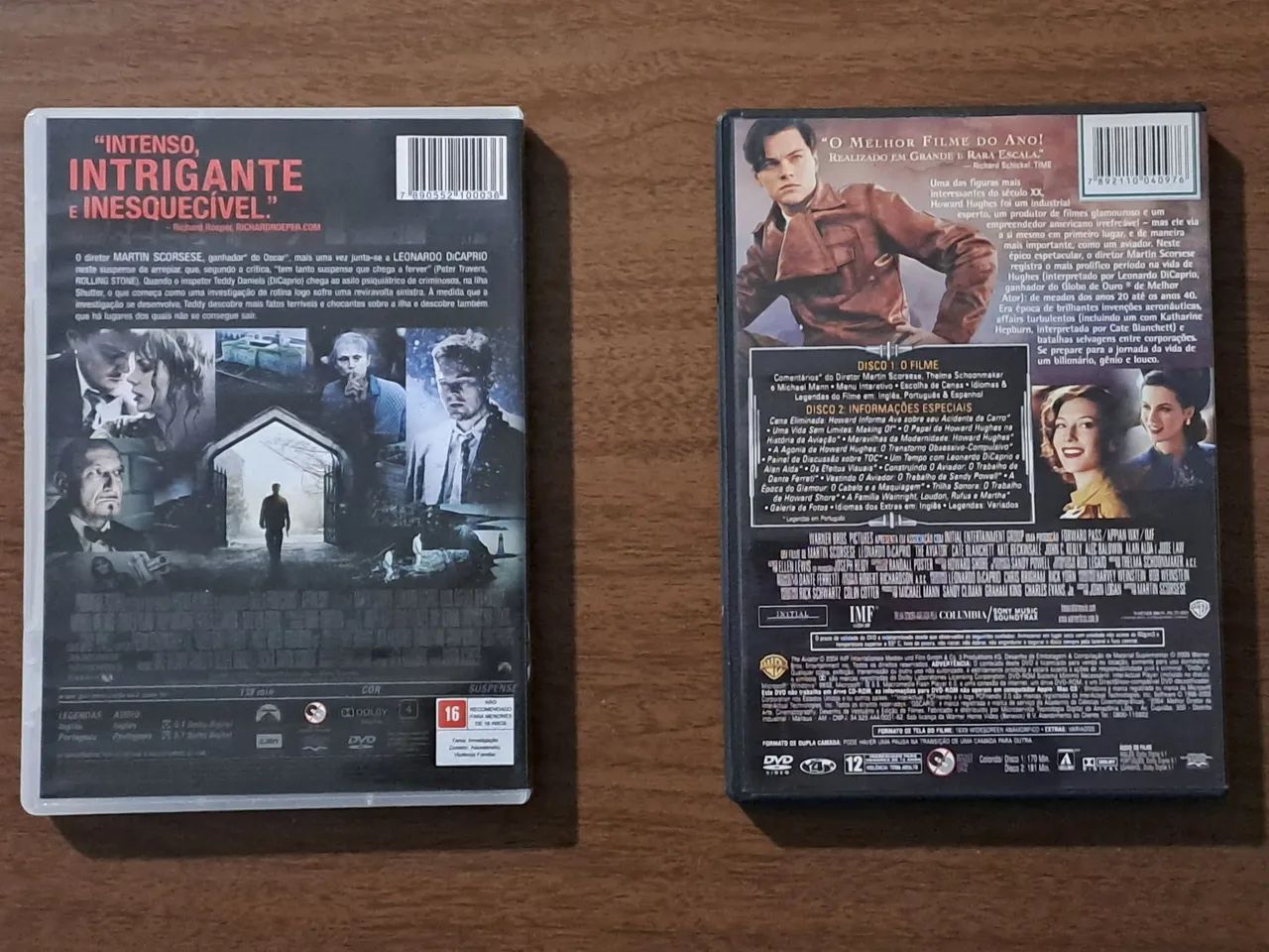 DVDs O Aviador e Ilha do Medo - Martin Scorsese e Leonardo DiCaprio - Foto 2