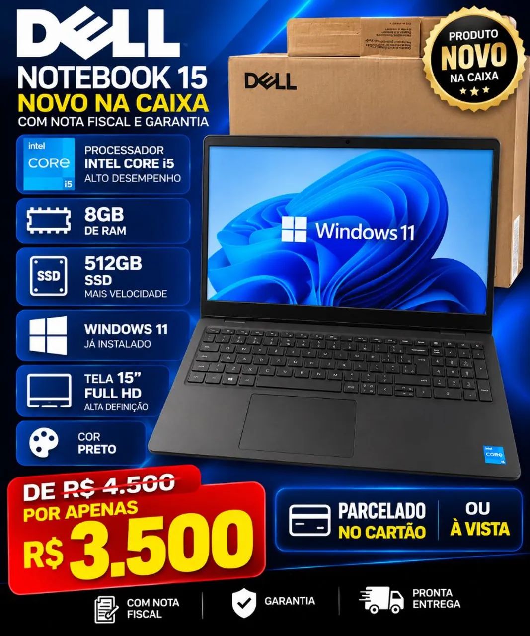 Notebook Dell 15 