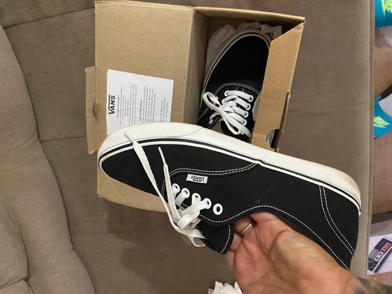Tênis vans authentic black 40 usei uma vez - Foto 3