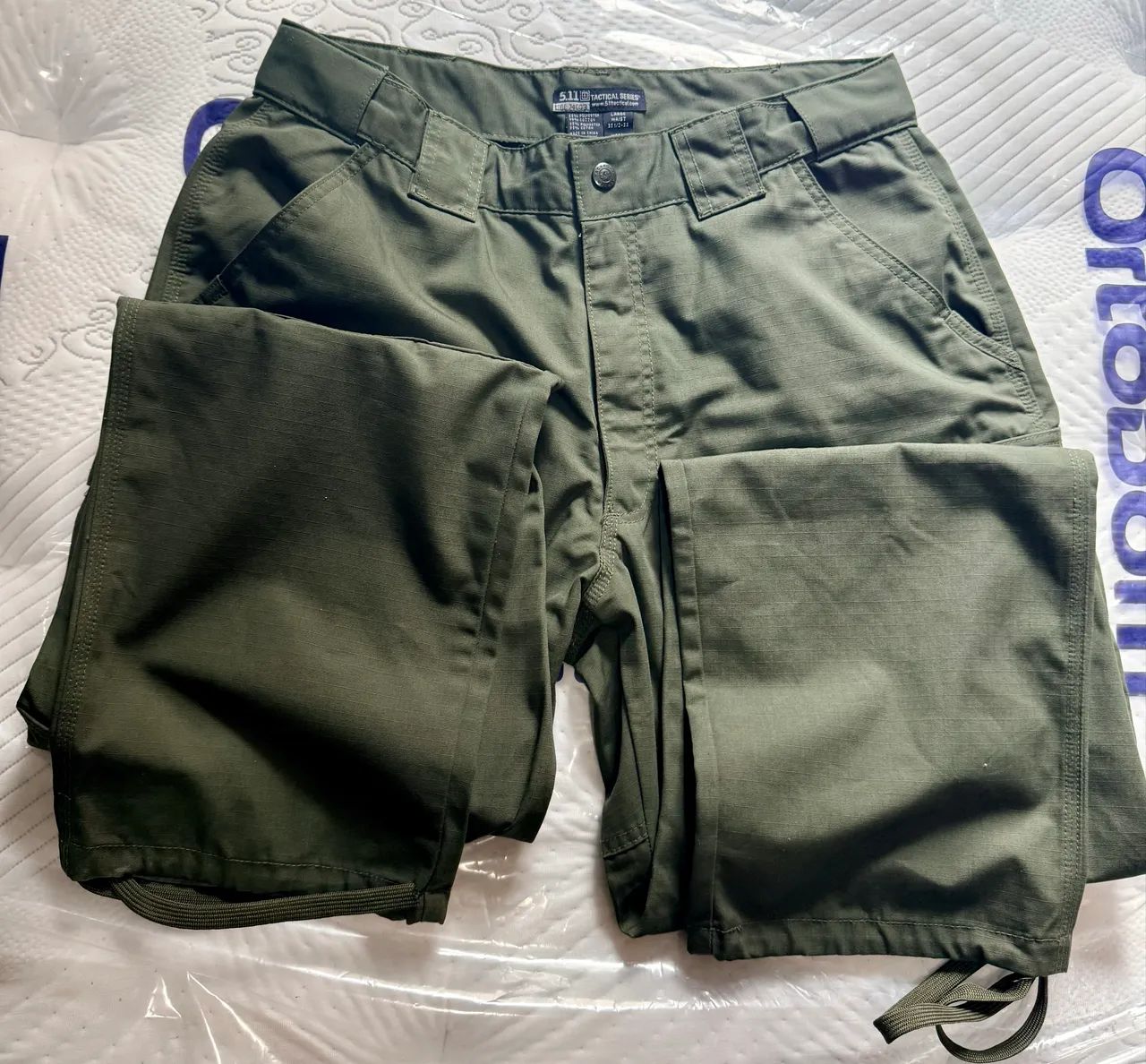 Calça Tática 5.11 Cargo Verde com protetor no joelho em Ripstop Nova Importada  - Foto 3