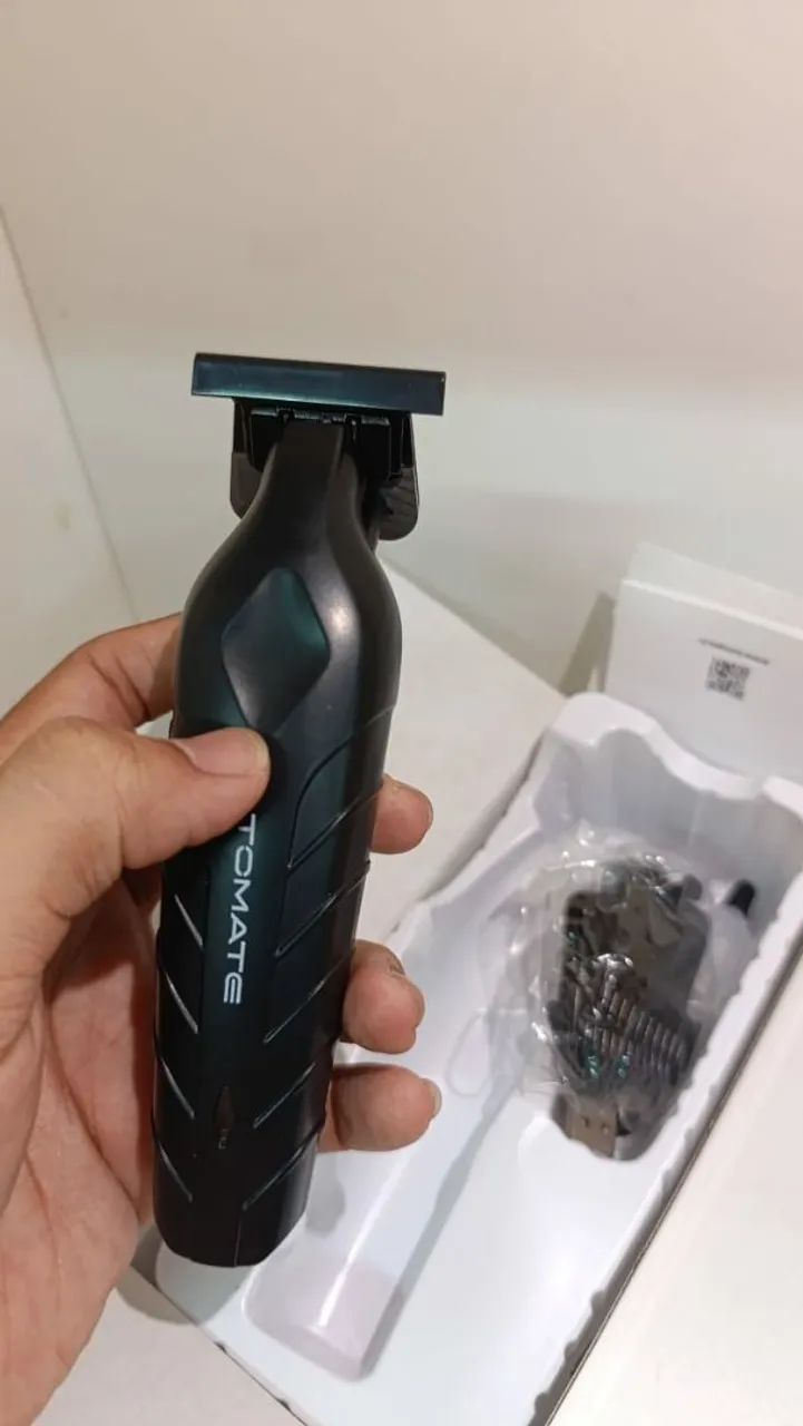 Máquina Cortar Cabelo Acabamento Profissional Sem Fio Bivolt Preto <br> - Foto 2