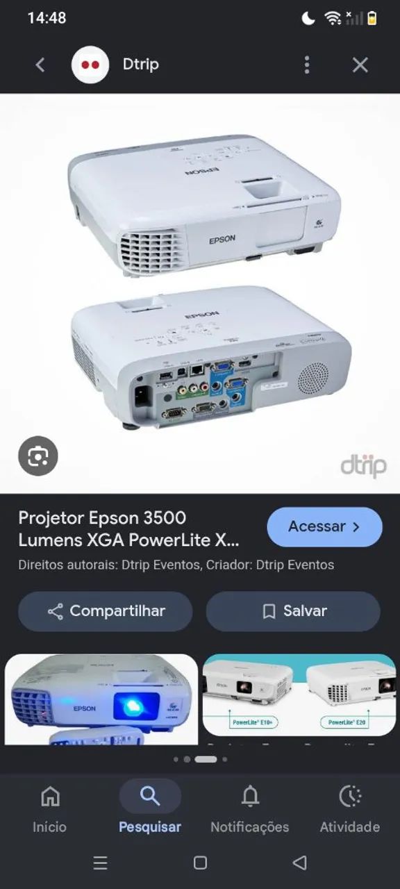 Projetor 3000 lumins