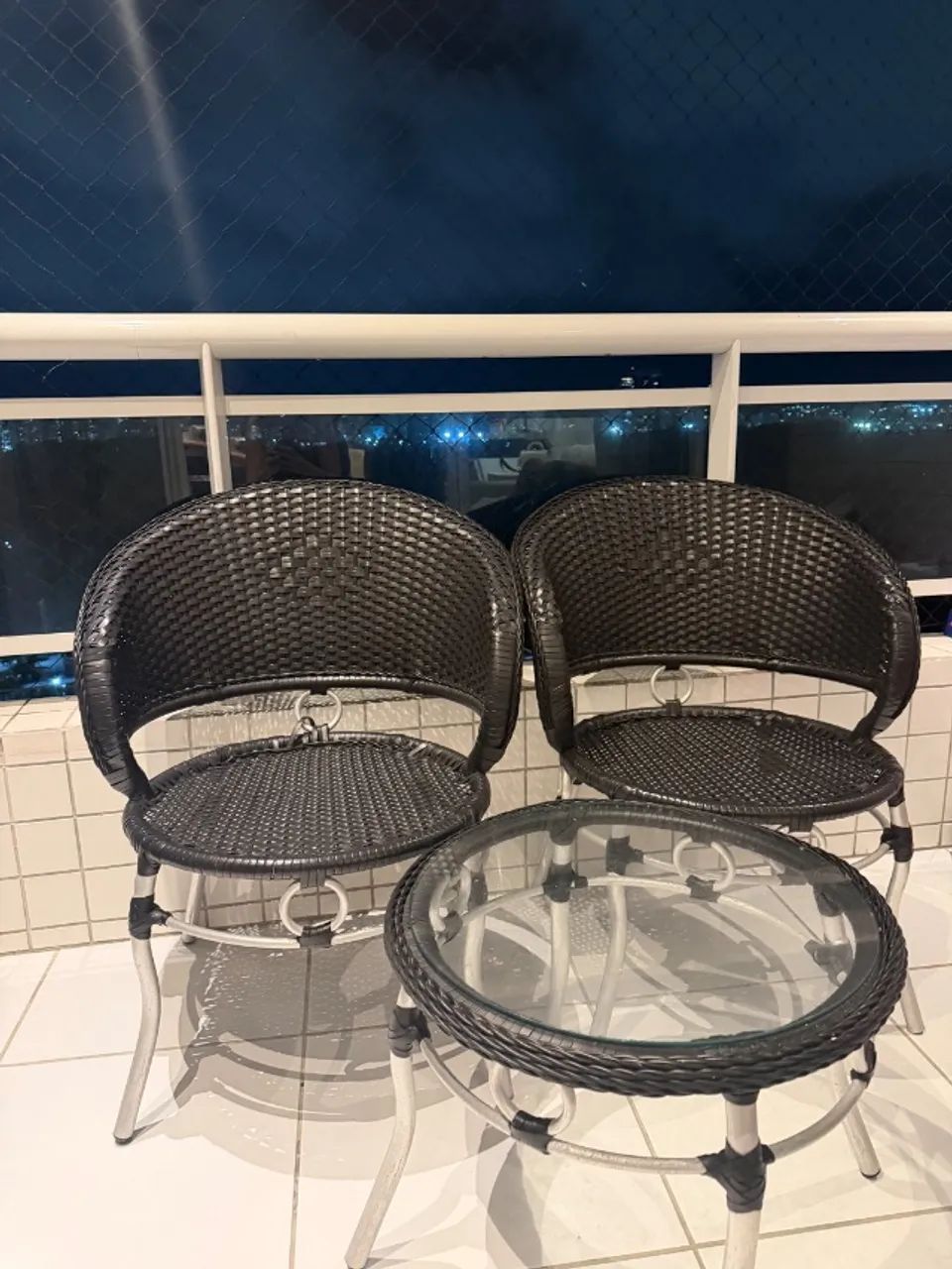 Conjunto para Varanda - 2 Cadeiras + Mesa de Centro - Foto 2