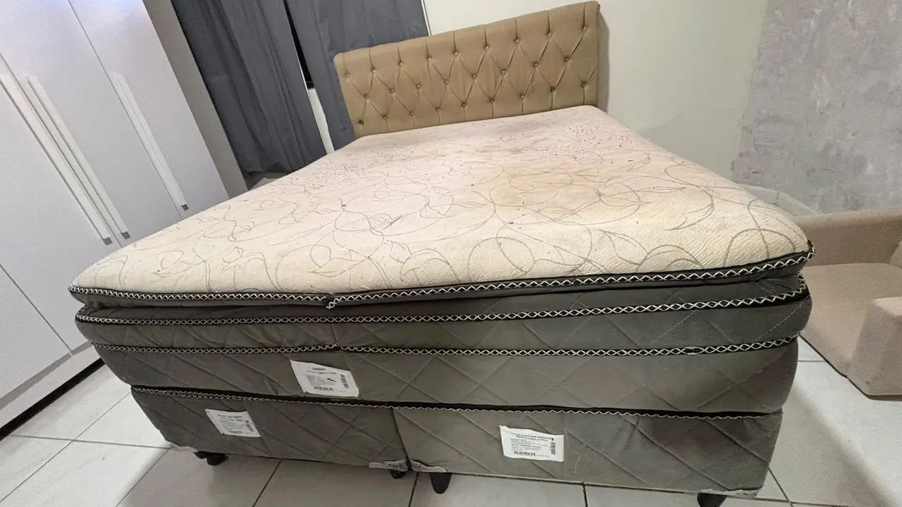 Cama box queen Ortobom ( COM BASE) 