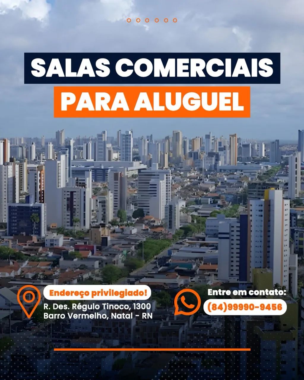 Salas Comerciais Mobiliadas | Barro Vermelho | Recepção, Ar, Copa e Sala de Reunião