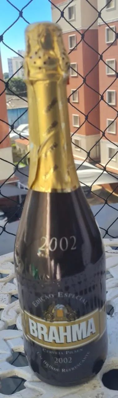 Cerveja Comemorativa Brahma ano 2002