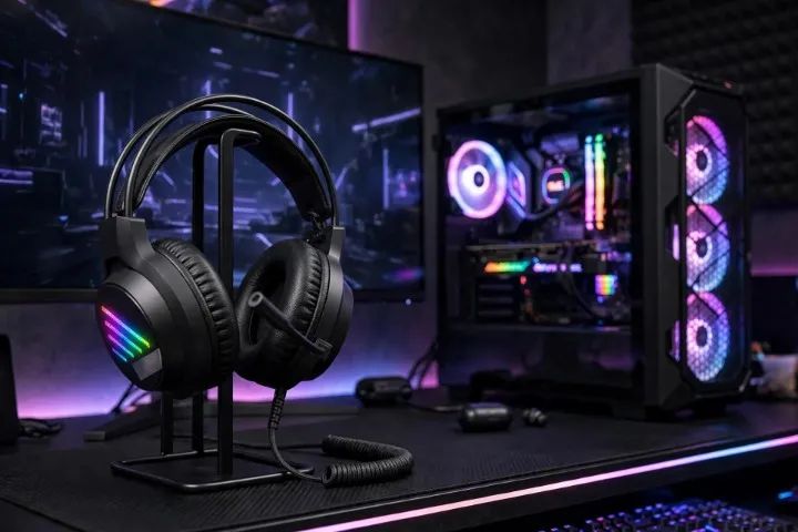 FONE HEADSET GAMER RGB Rainbow - Foto 3