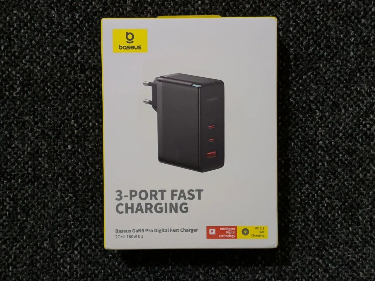Carregador Super Rápido 160W Baseus
