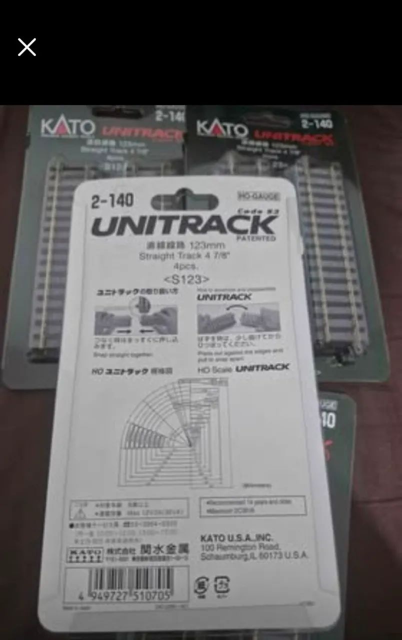 Kato KAT2140 HO 123 mm 4-7/8" Straight (4) - Foto 2