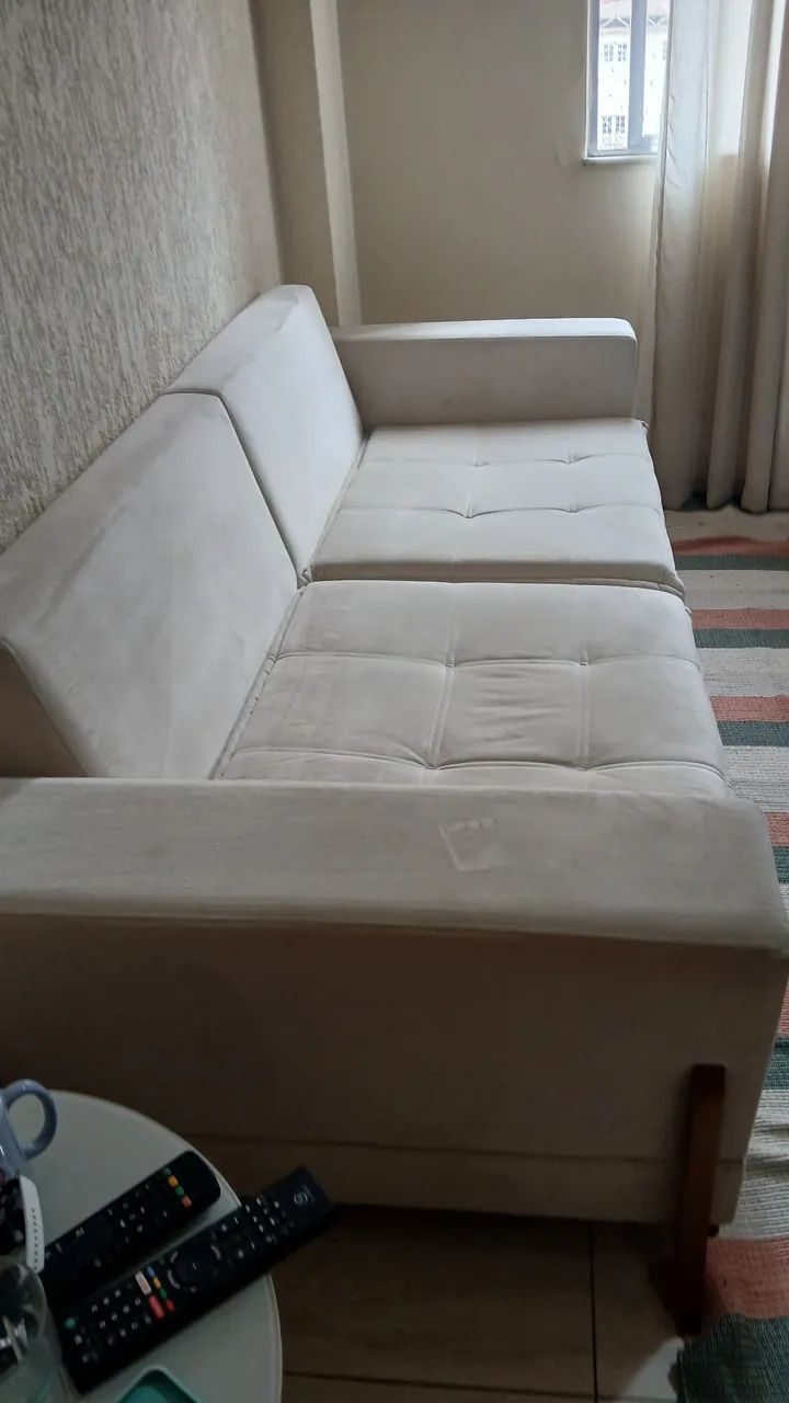 Sofá três lugares suede - Foto 3