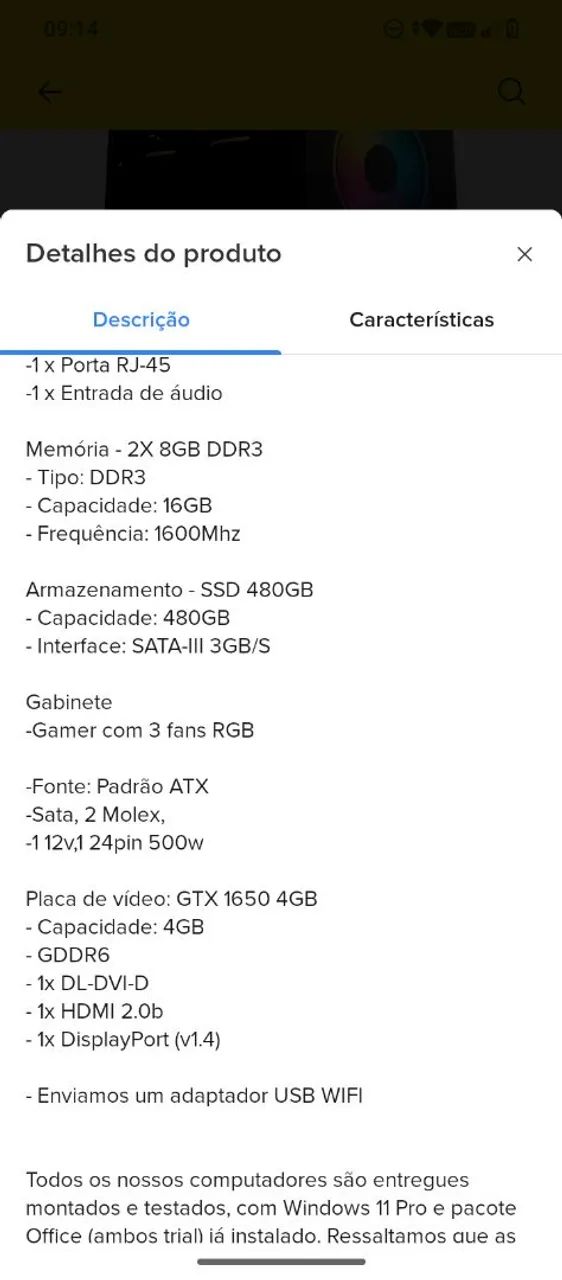 CPU Gamer, para estudo e jogos, 2 meses de uso - Foto 3