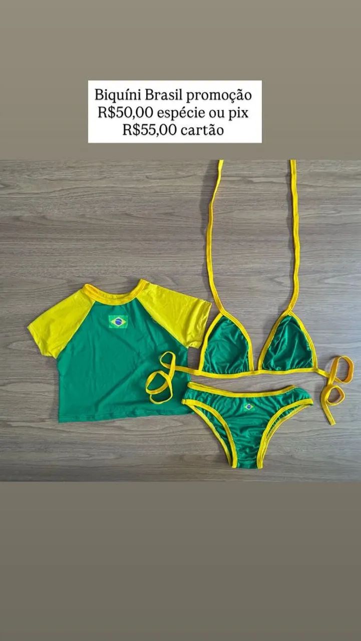 Biquíni Brasil 3 peças  - Foto 3
