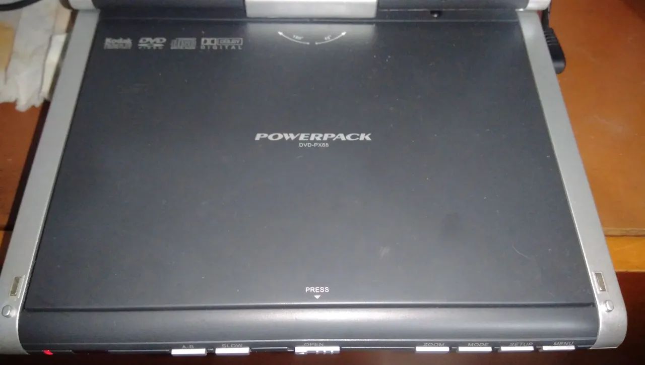Leitor de DVD Powerpack com Tela de 7 Polegadas Multi vídeo Vídeo Carregador Leia Zn Sp