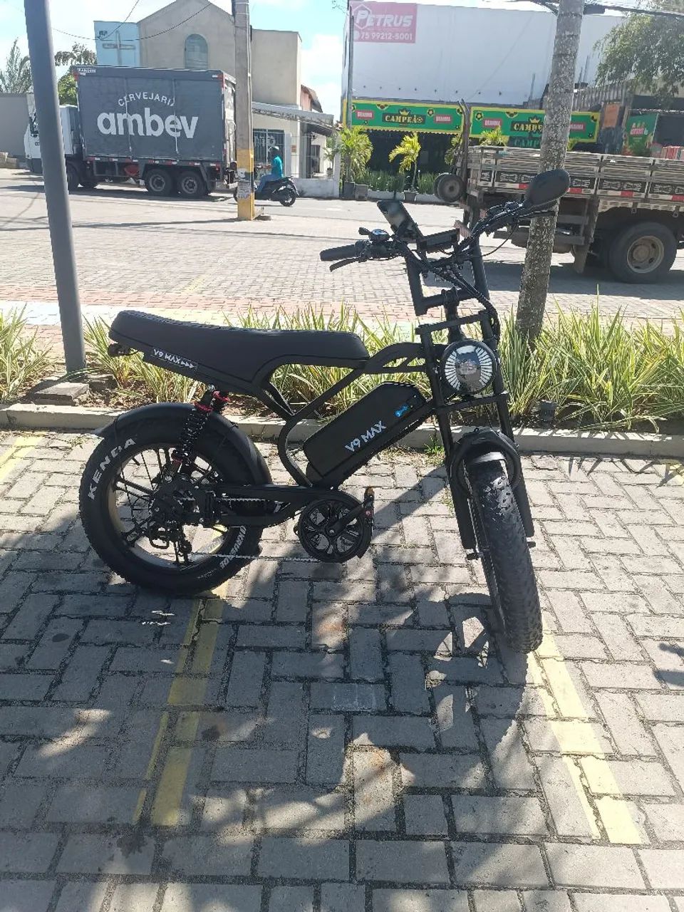 Bicicleta Elétrica V9 Max Preta 1000w