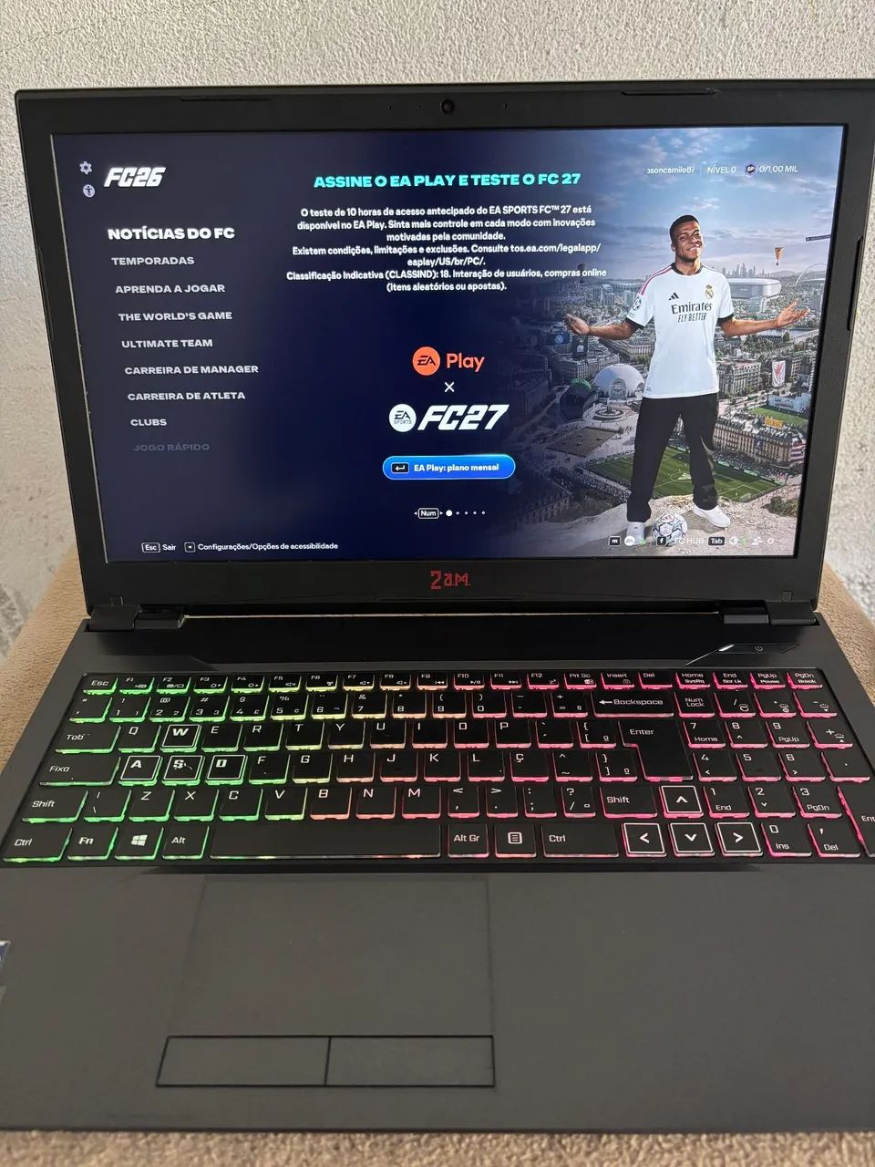 Notebook Gamer 2AM - E550