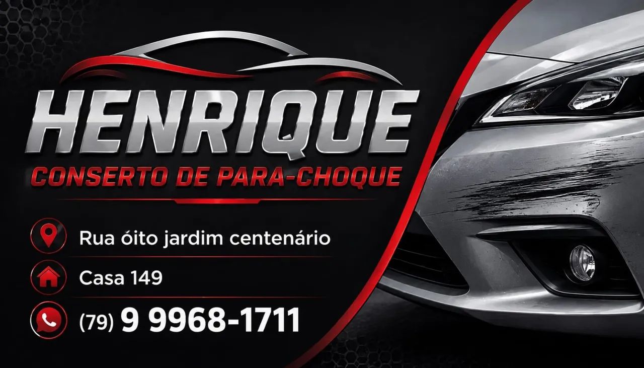 Concerto para choque de carro é aliamento 