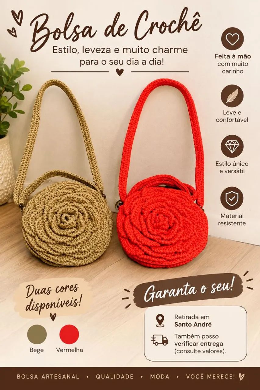 BOLSA CROCHÊ 