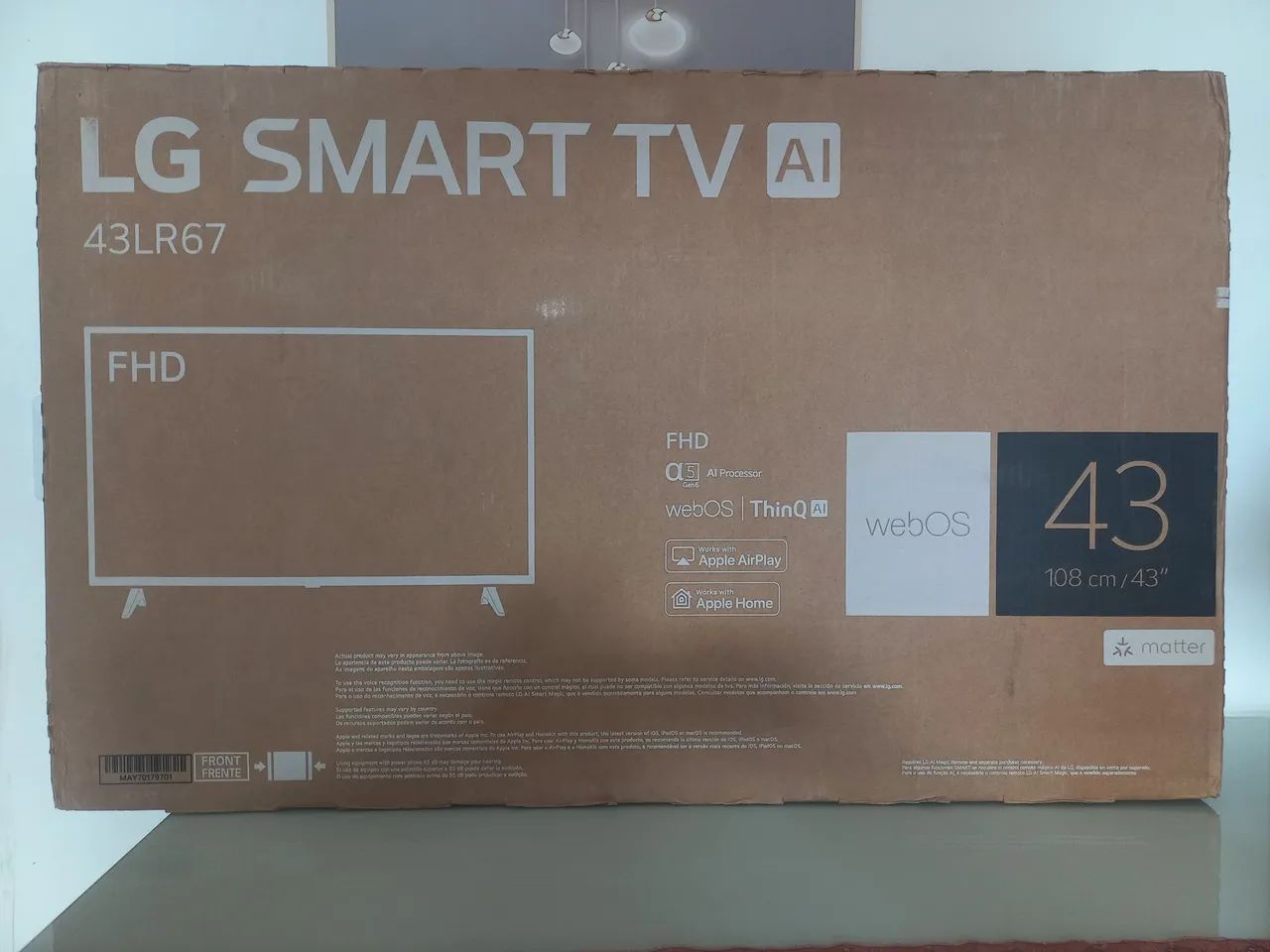 TV LG COM IA.C/DISPLAY QUEBRADO