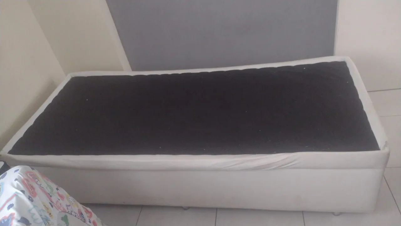 Cama Box solteiro com baú 