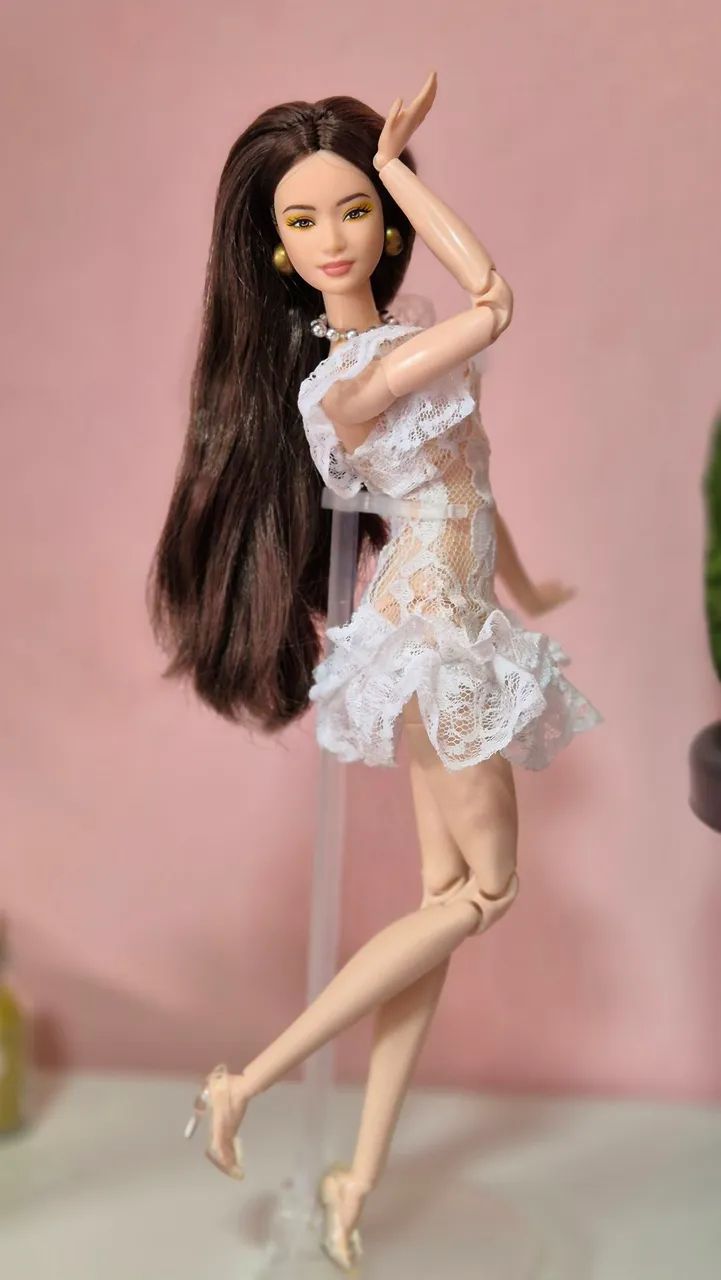 Vestido de rendas para barbie - Foto 2