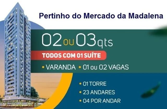 Edifício Solar Di Cavalcanti, 2 ou 3 Quartos, 50,90 a 63,90, 1 ou 2 vagas
