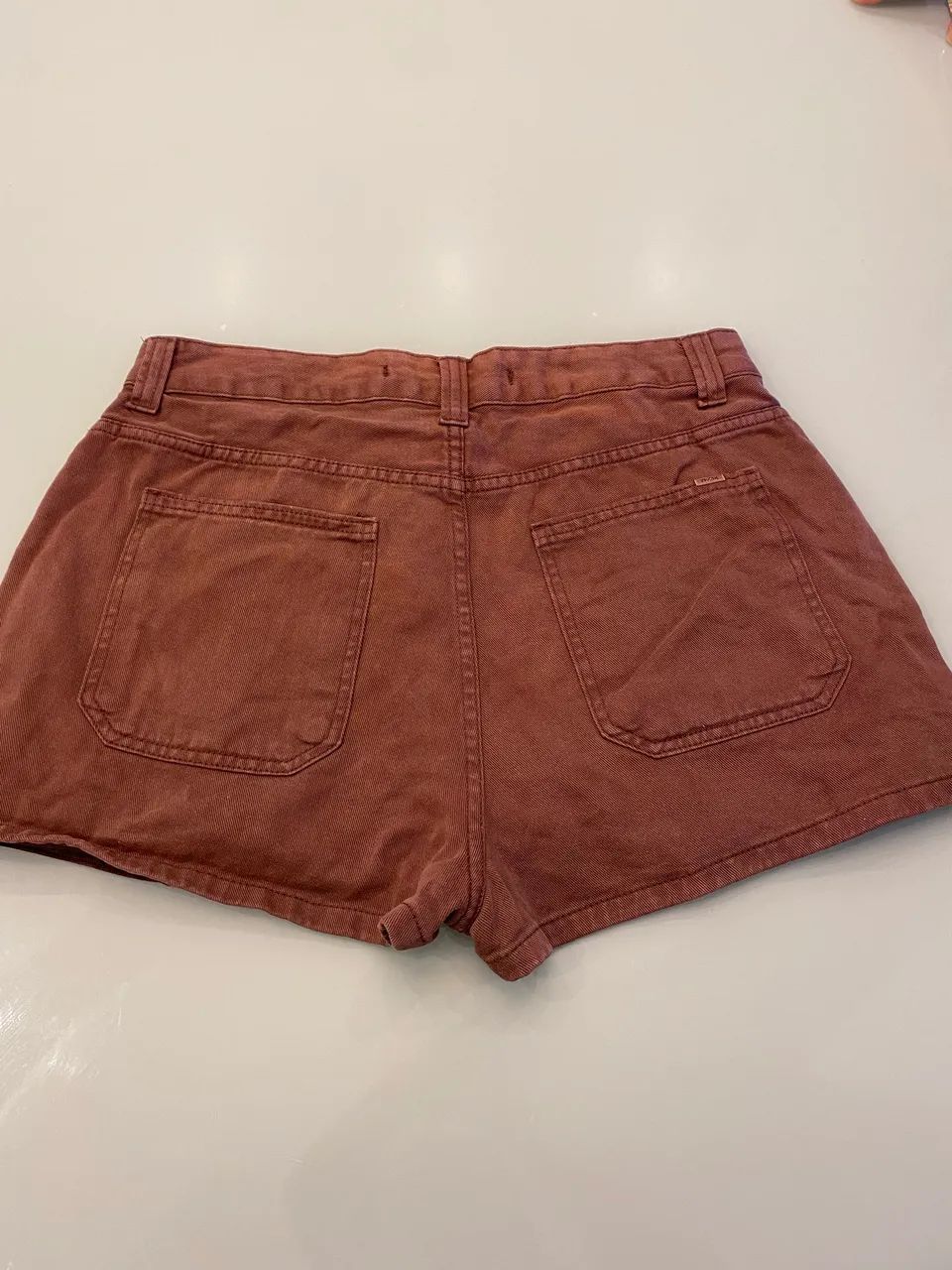 Short saia marrom estilo cargo  - Foto 3