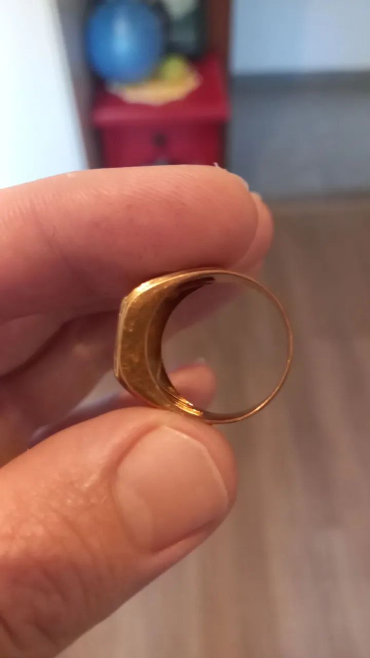 ANEL DE FORMATURA EM OURO 18K MACIÇO  - Foto 4
