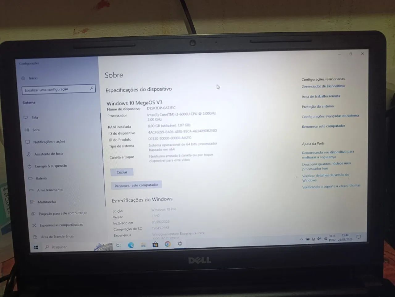 Notebook Dell 