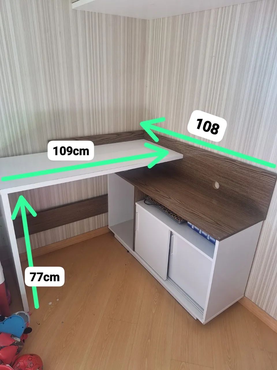 Mesa escritório com armário  - Foto 2