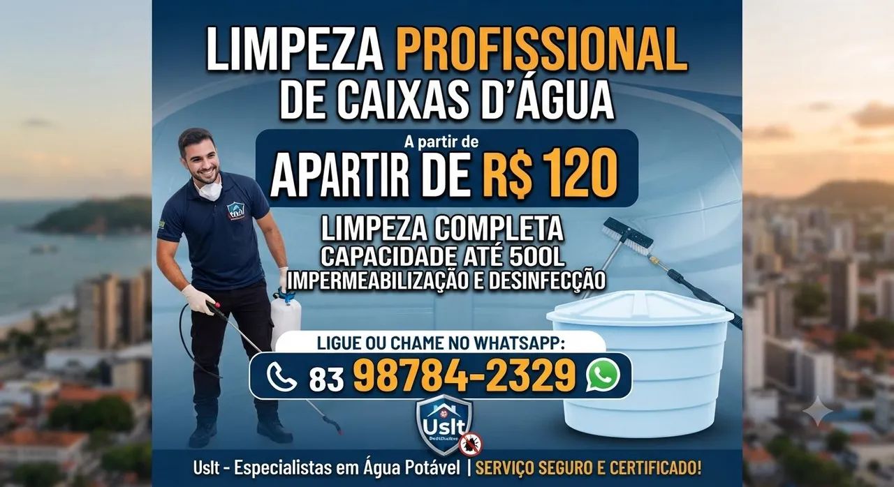 Limpeza de caixa de água/impermiabilização 