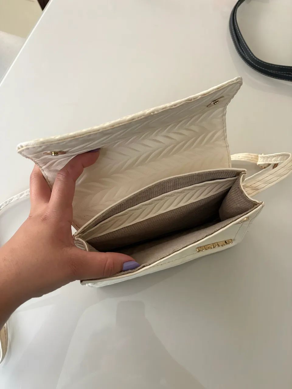 Bolsa Couro Fino - Foto 3