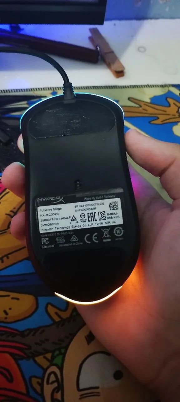 MOUSE  HYPERX PULSEFIRE SURGE | USADO - Foto 4