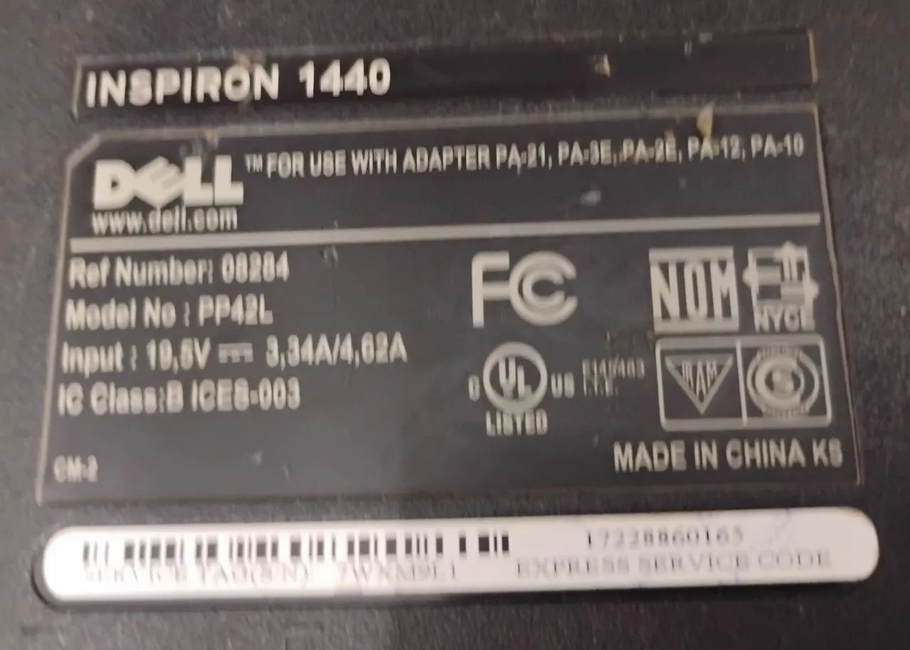 Notebook Dell Inspiron 1440 - NO ESTADO!  - Foto 4