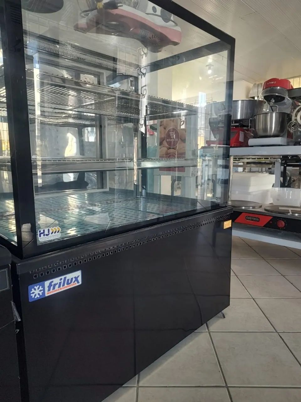A.L Vitrine Aquecida 1,00 m Modular Vidro Temperado - FRILUX - Foto 3