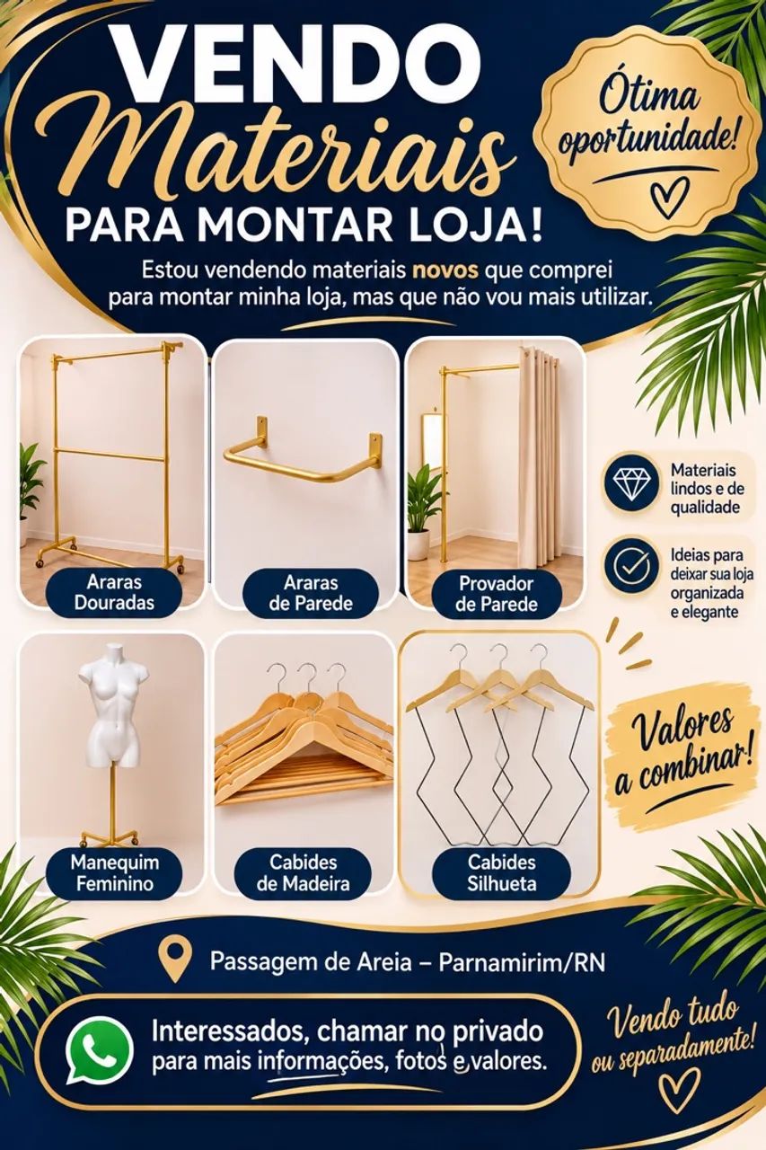 Matérias para montar loja 